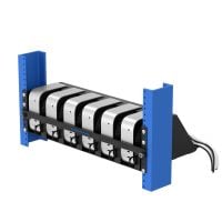 3U 2Post Cantilever Shelf for 6 Apple Mac Mini (M4, 2024) (107-9097) with devices