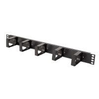 1U Horizontal Plastic D-Ring Cable Management Bar (180-4410)