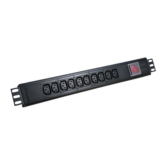 Vertical Rack Mount Power Strips 10 Way, 10 Amp RackSolutions