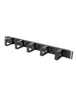 1U Horizontal Plastic D-Ring Cable Management Bar (180-4410)