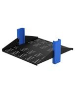 2U 2Post Center Mount Shelf 20in Depth (Flanged Down, Vented) (2USHL-022FULL-20DV)