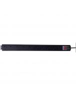 10 Way 13 Amp Vertical Rack Mount Power Strips
