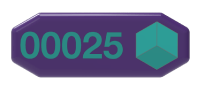 Hexagon number badge (desktop image)